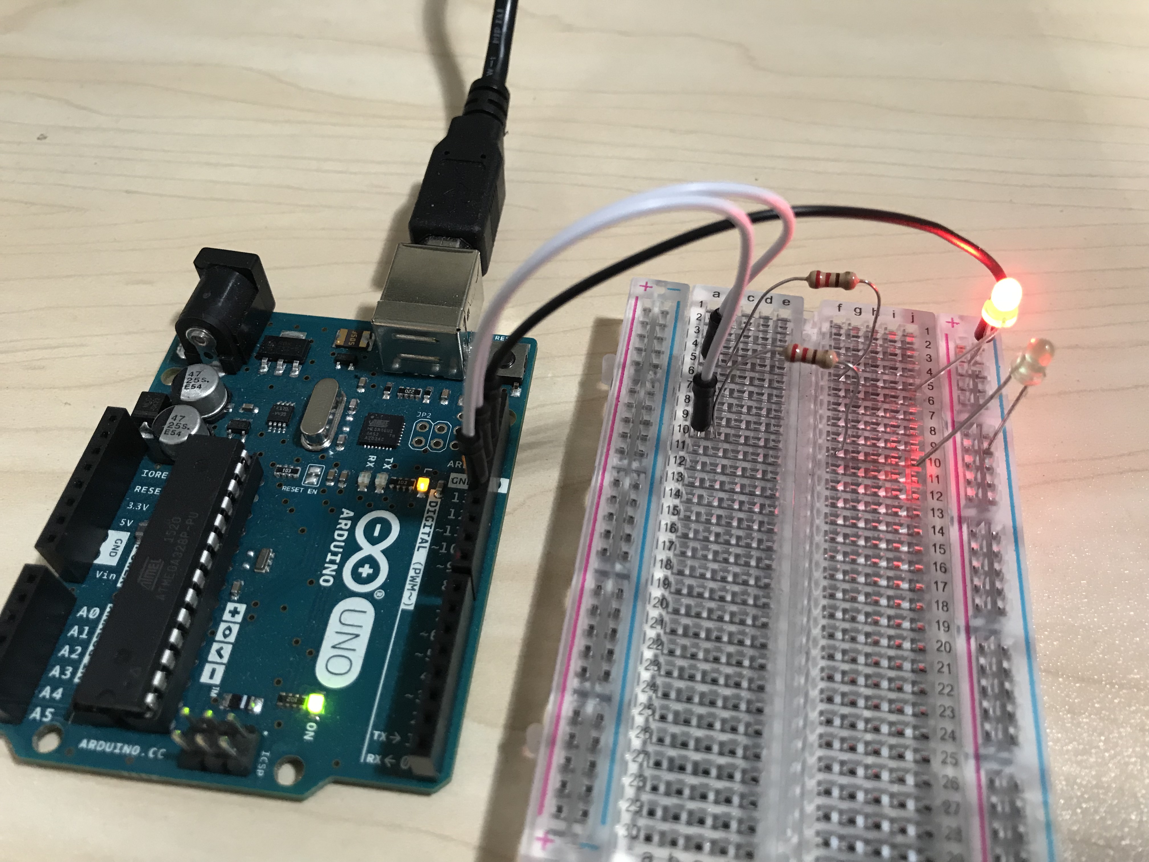 Arduino with LEDs