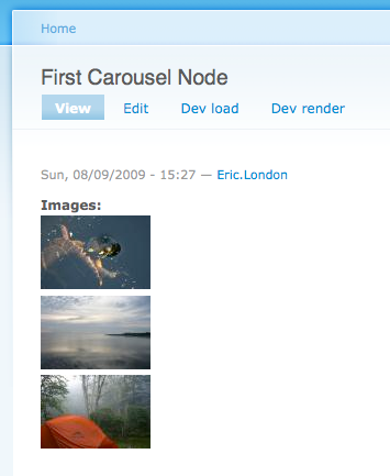 carousel node view