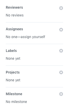 Github PR discussion sidebar