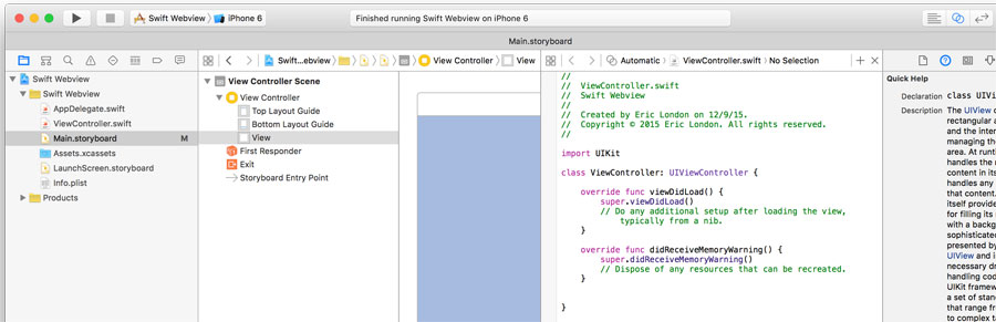 Swift Webview 2